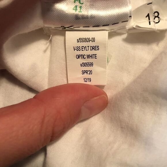 NWT! Gap optic white eyelet dress. Size xs - Picture 6 of 11